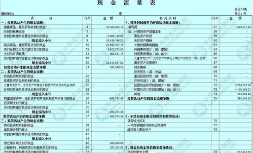 金蝶财务软件现金流量表编制