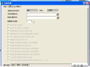 金蝶总账管理参数
