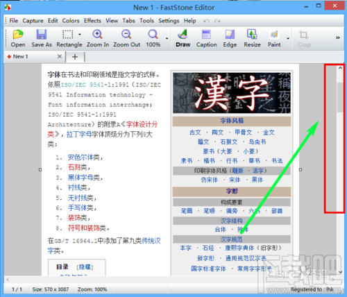 faststone capture 自定义滚屏截图