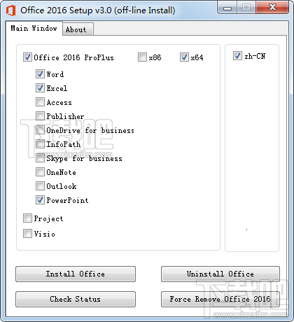 Office 2016 Install自定义安装组件 Office 2016 Install自定义安装组件