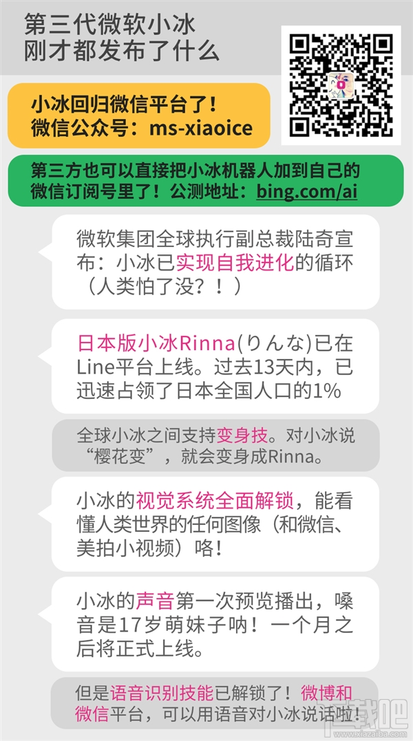 微软小冰公众号 微软小冰公众号