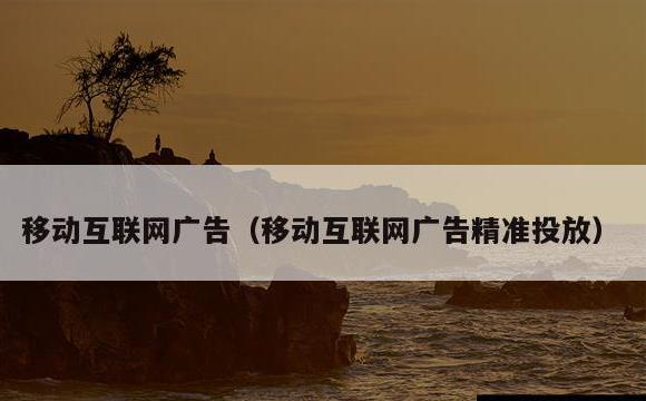 移动互联网广告(移动互联网广告精准投放)