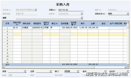 金蝶专业版采购入库单价
